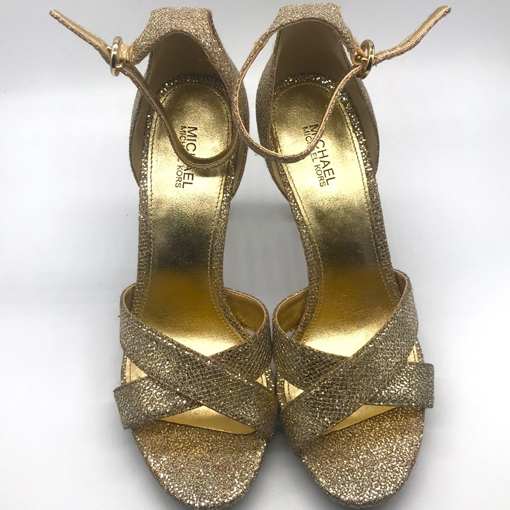 Michael Kors Gold Glitter shoes